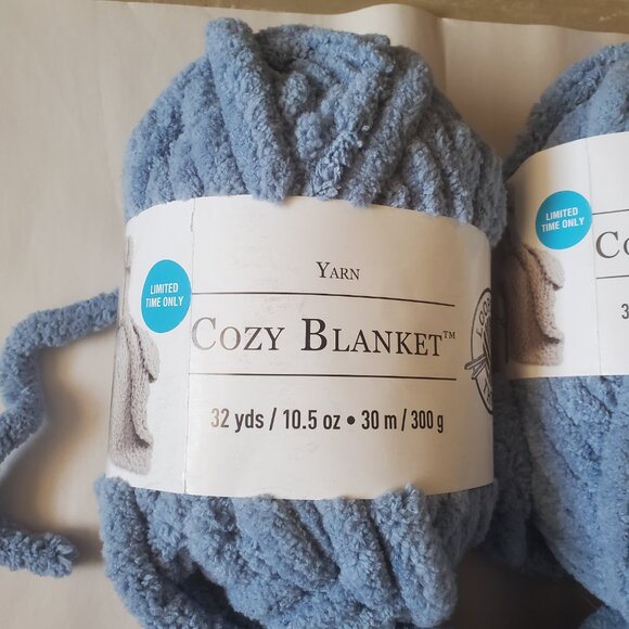 NEW LOOPS AND THREADS Cozy Blanket YARN LOT OF 4 - Picture 2 of 6